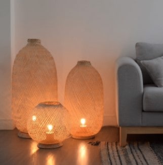 Bamboo Floor Lamp Nextfix and chill gifts heyprezzie