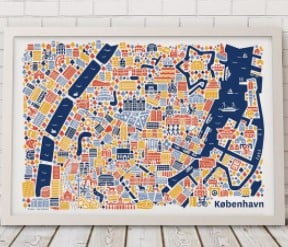 Copenhagen Wall Art HeyPrezzie Scandinavia inspired gifts and Nordic Gift Guide