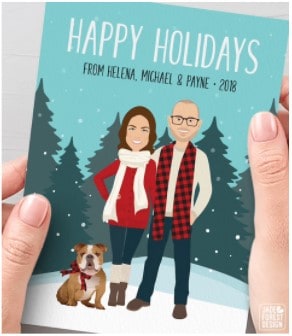 Custom Family Portrait Holiday Cards Bests gifts for deployed military service members