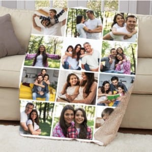 Customizable Photo Blanket Best gifts for deployed military service members