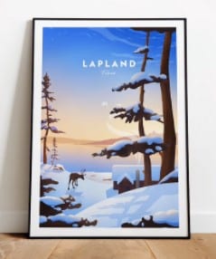 Lapland Travel Print HeyPrezzie