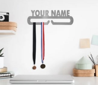 Personalized Medal Display hanger Best gifts for rowers rowing gifts heyprezzie
