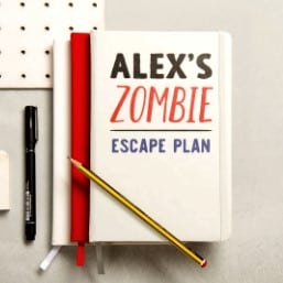 Personalised Zombie Escape Plan Notebook Hey prezzie Gifts for doomsday preppers and survivalists