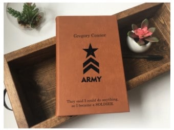 Personalized Journal Gift Best gifts for deployed military service members