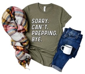 Prepper Shirt Notebook Hey prezzie Gifts for doomsday preppers and survivalists