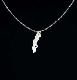 Sweden Necklace HeyPrezzie Scandinavia inspired gifts and Nordic Gift Guide