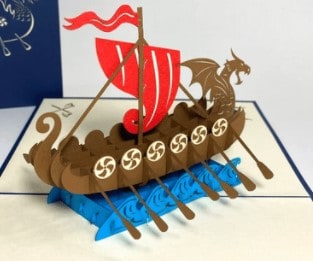 viking pop-up card HeyPrezzie Scandinavia inspired gifts Guide