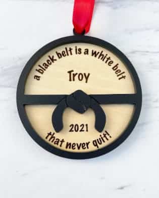 Karate Gift Ideas ornament personalized min