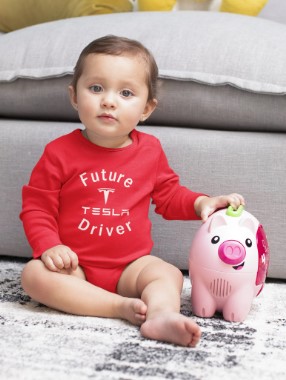 baby onsie gifts for tesla lovers