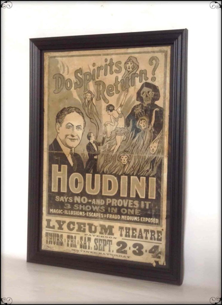 magician gift ideas poster houdini