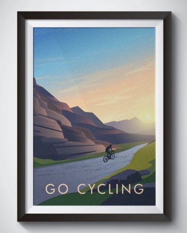 poster gifts for bikerpackers