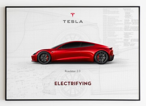 roaster poster gifts for tesla lovers 3